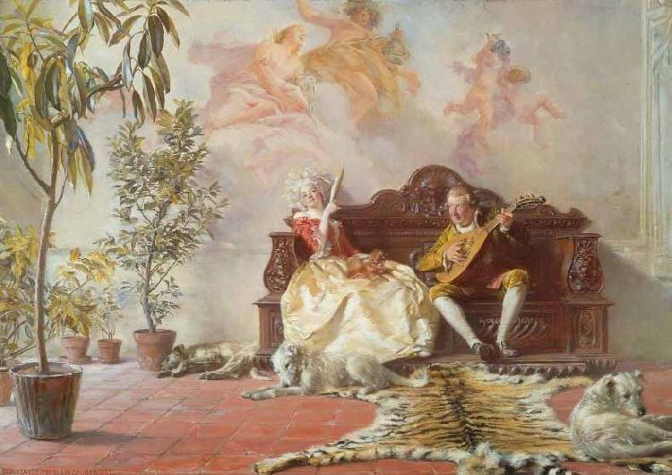 Ignaz Gaugengigl Scherzando oil painting image
